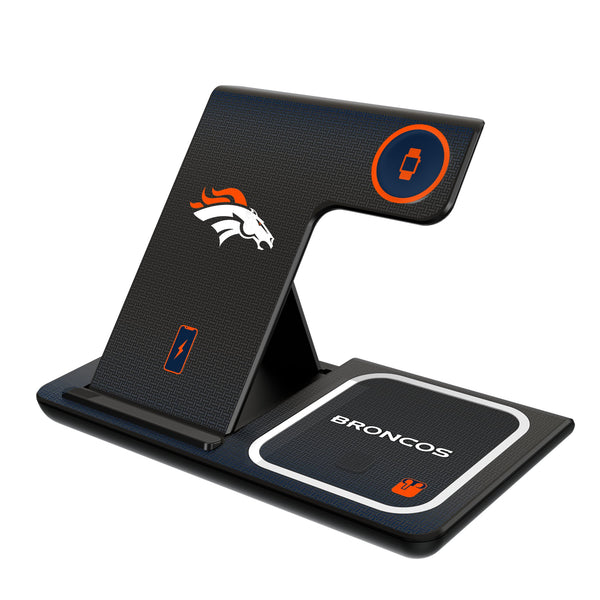 Denver Broncos Linen 3 in 1 Charging Station