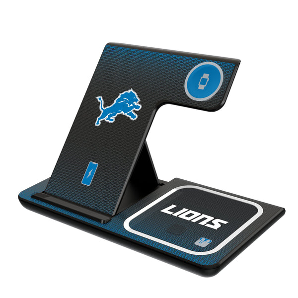 Detroit Lions Linen 3 in 1 Charging Station