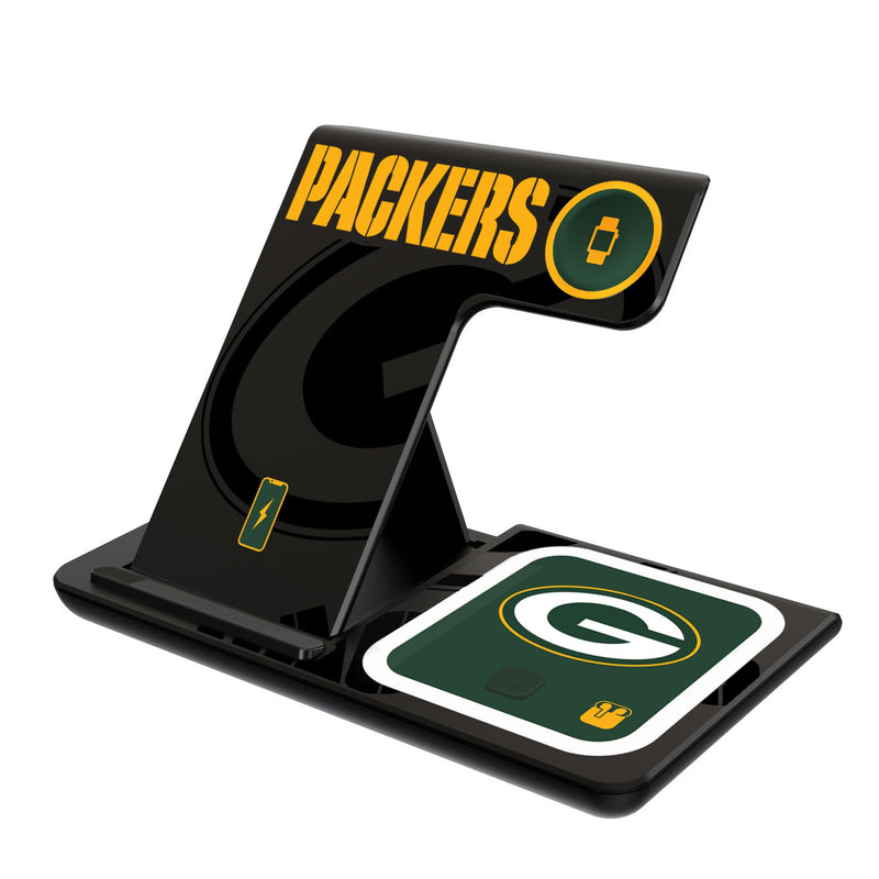 Green Bay Packers Monocolor Tilt 3 in 1 Charging Station