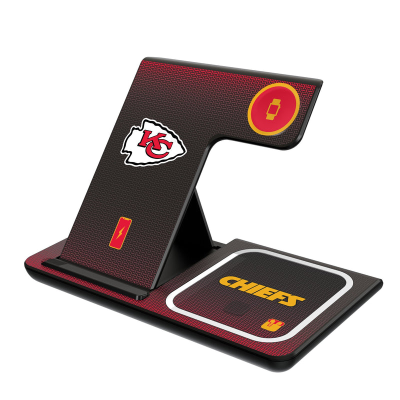 Kansas City Chiefs Linen 3 in 1 Charging Station