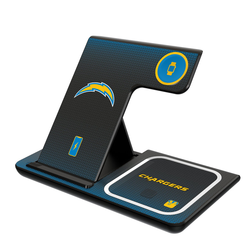 Los Angeles Chargers Linen 3 in 1 Charging Station