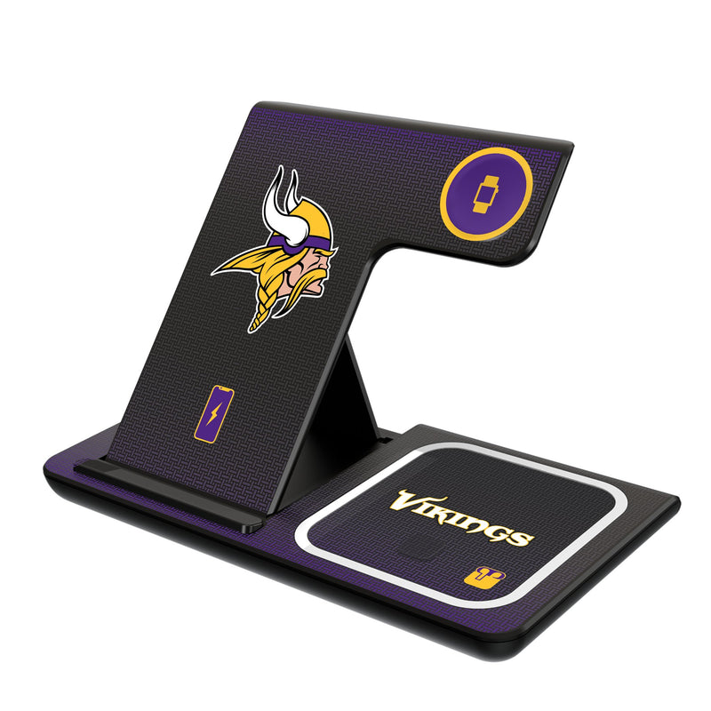 Minnesota Vikings Linen 3 in 1 Charging Station