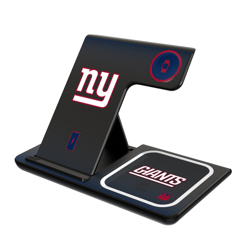 New York Giants Linen 3 in 1 Charging Station