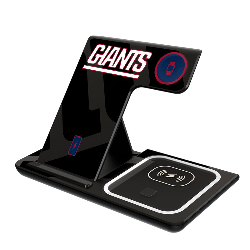 New York Giants Monocolor Tilt 3 in 1 Charging Station