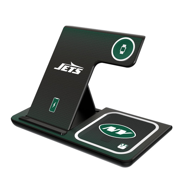 New York Jets Linen 3 in 1 Charging Station