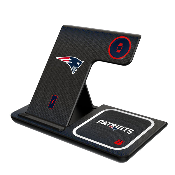 New England Patriots Linen 3 in 1 Charging Station