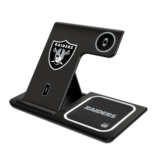 Las Vegas Raiders Linen 3 in 1 Charging Station