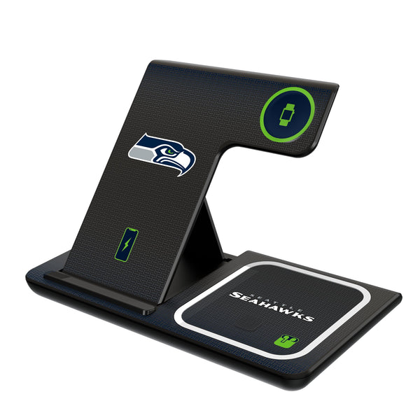 Seattle Seahawks Linen 3 in 1 Charging Station