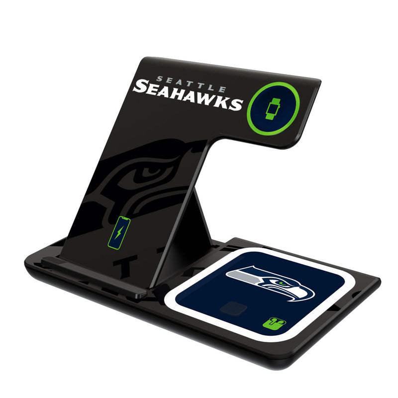 Seattle Seahawks Monocolor Tilt 3 in 1 Charging Station