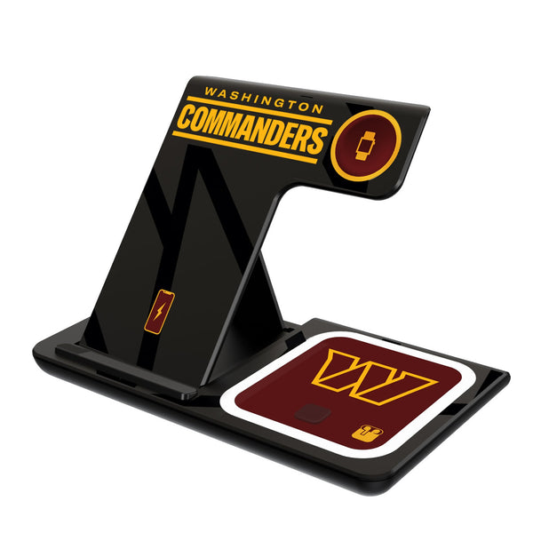 Washington Commanders Monocolor Tilt 3 in 1 Charging Station