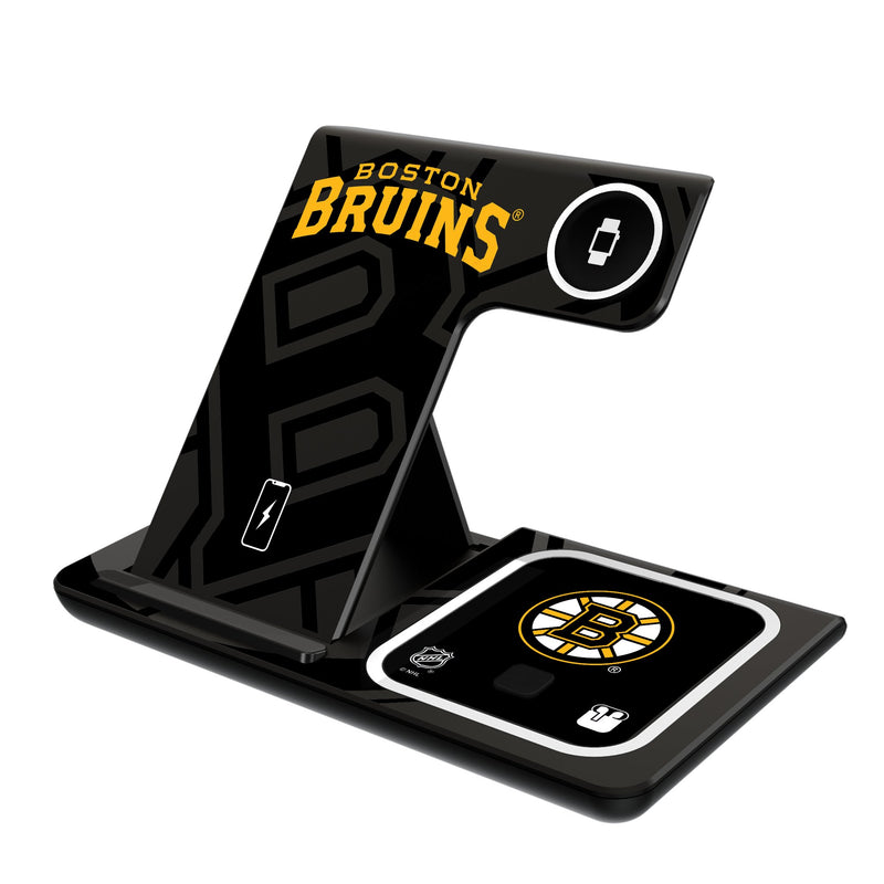 Boston Bruins Monocolor Tilt 3 in 1 Charging Station