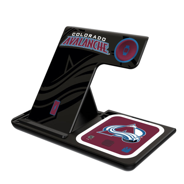 Colorado Avalanche Monocolor Tilt 3 in 1 Charging Station