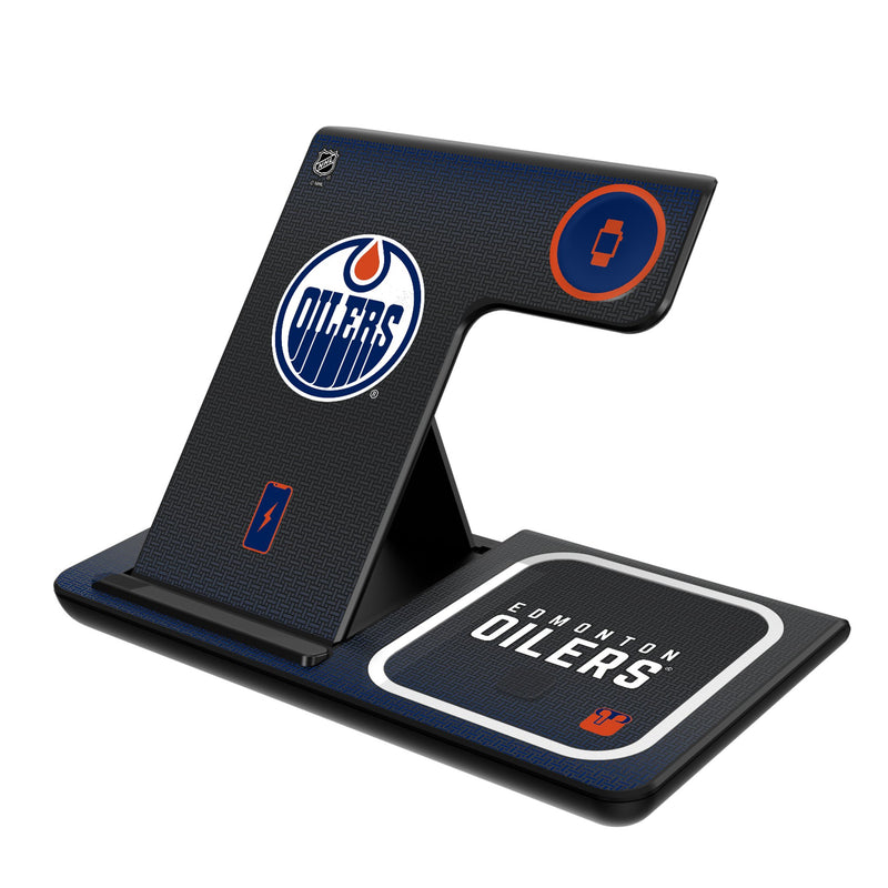 Edmonton Oilers Linen 3 in 1 Charging Station