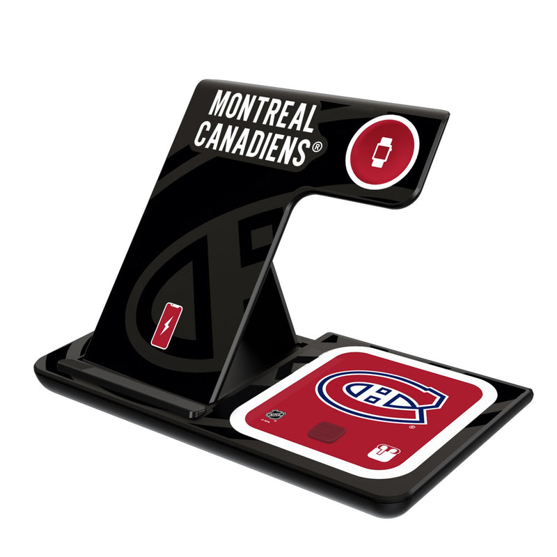 Montreal Canadiens Monocolor Tilt 3 in 1 Charging Station