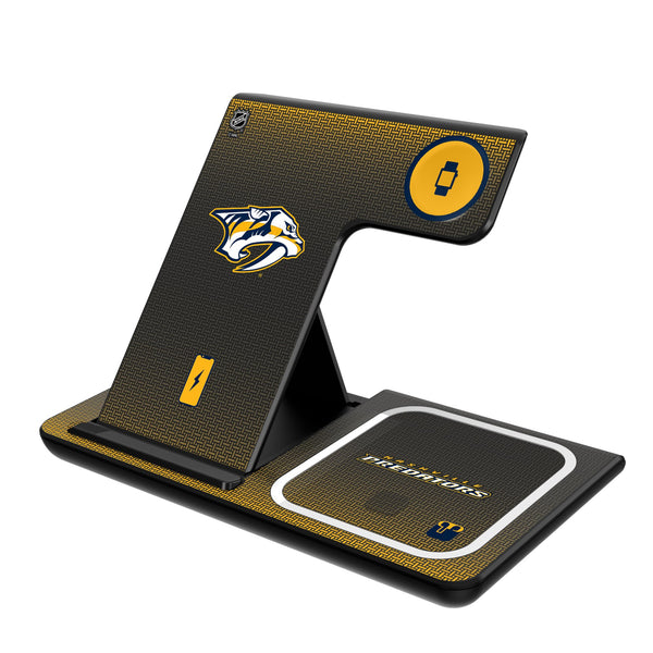 Nashville Predators Linen 3 in 1 Charging Station