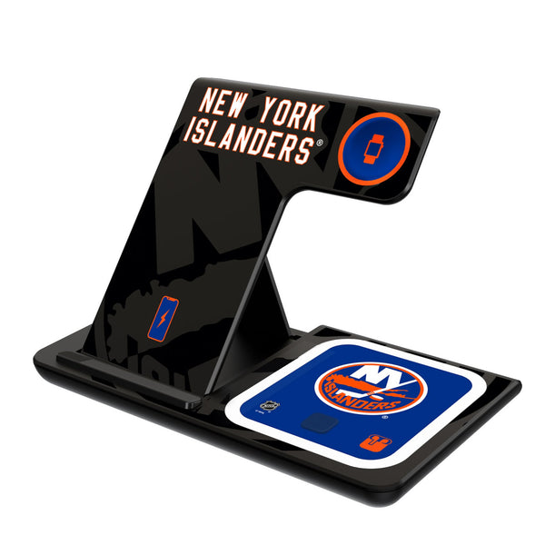 New York Islanders Monocolor Tilt 3 in 1 Charging Station