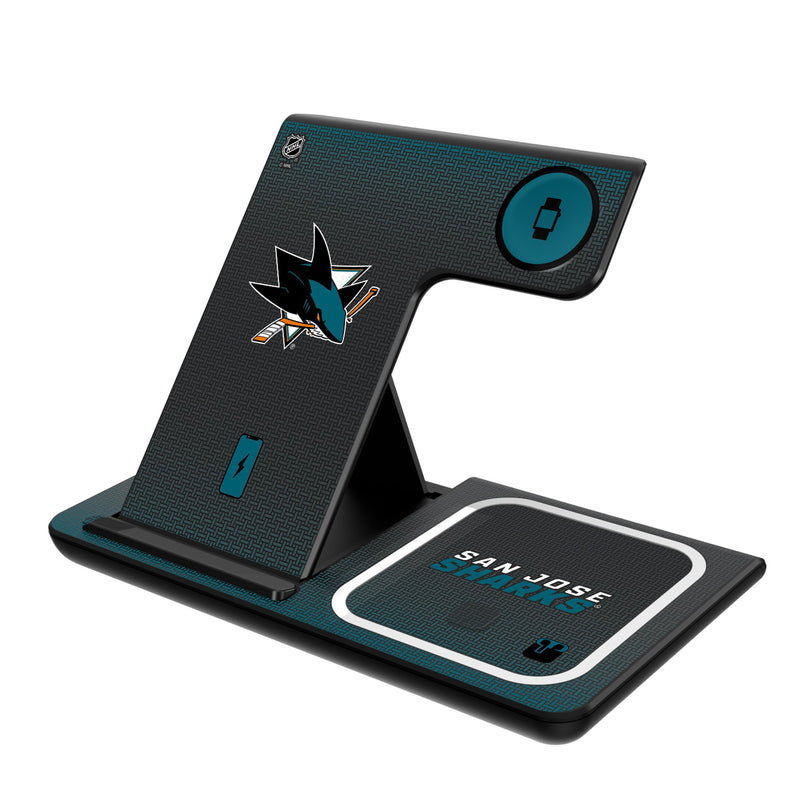 San Jose Sharks Linen 3 in 1 Charging Station