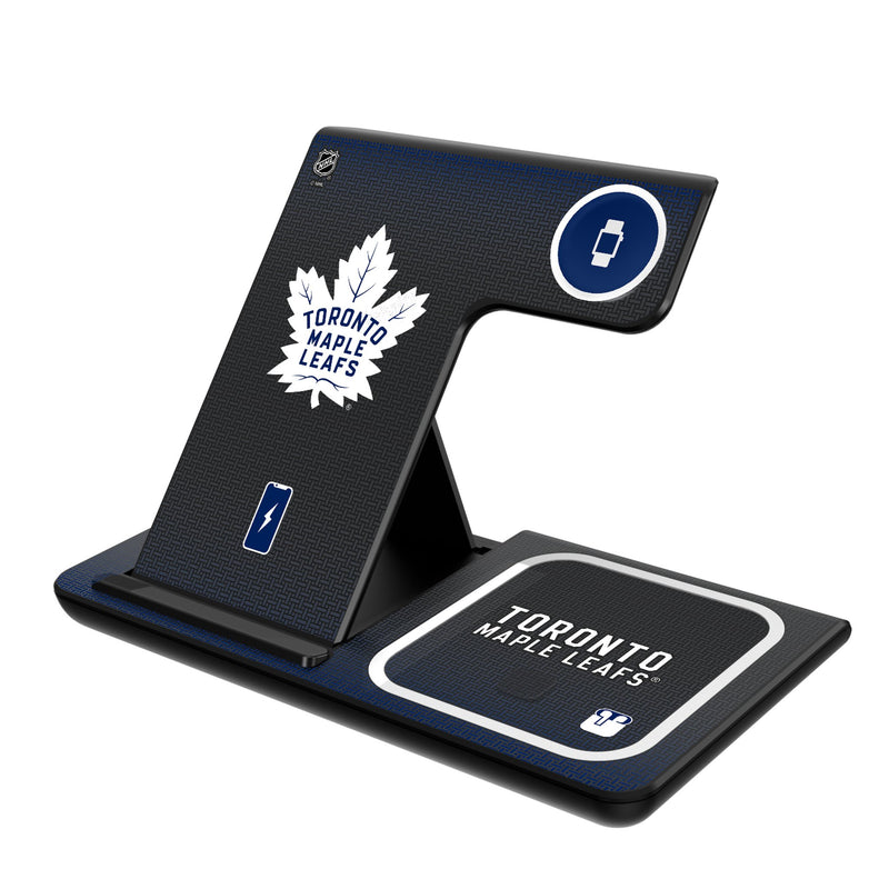 Toronto Maple Leafs Linen 3 in 1 Charging Station