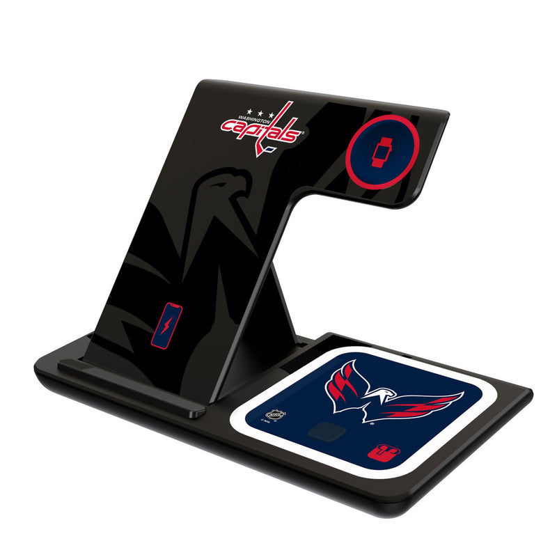 Washington Capitals Monocolor Tilt 3 in 1 Charging Station