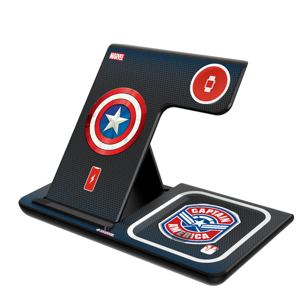 Marvel Avengers Captain America Grid 3 in 1 Charging Station