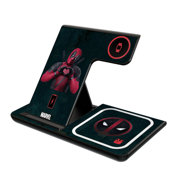 Marvel Deadpool Badge 3 in 1 Charging Station