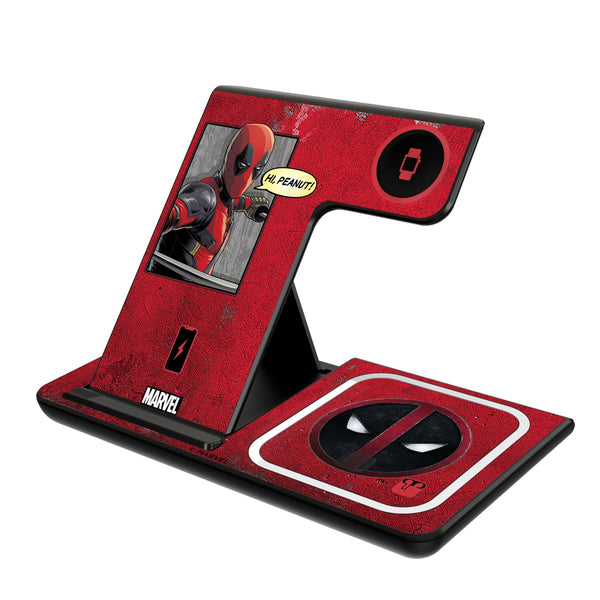 Marvel Deadpool Badge 3 in 1 Charging Station