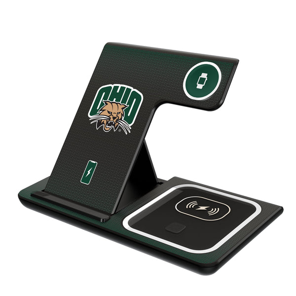 Ohio University Bobcats Linen 3 in 1 Charging Station