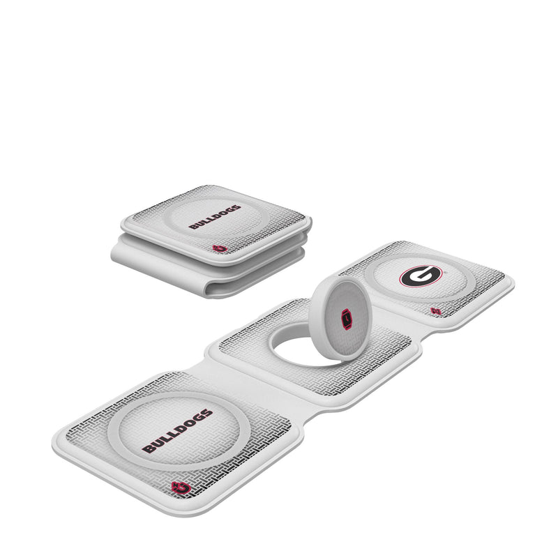 University of Georgia Bulldogs Linen Foldable 3 in 1 Charger