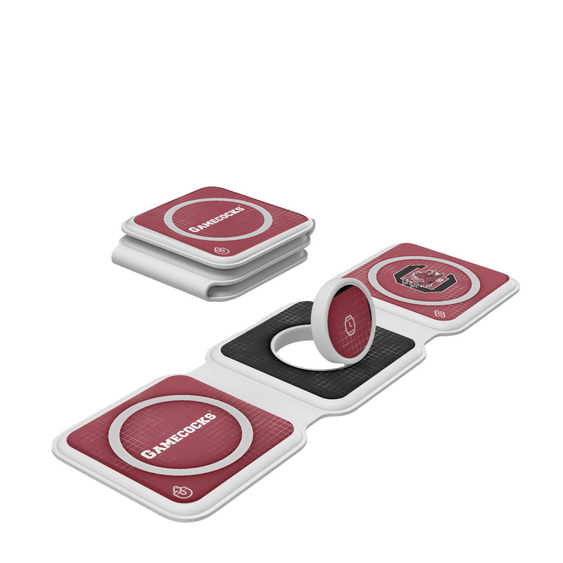 University of South Carolina Gamecocks Hatch Foldable 3 in 1 Charger