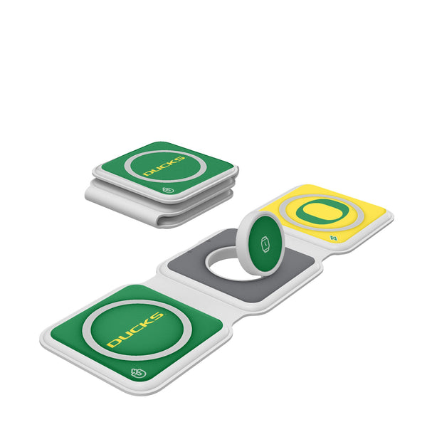 University of Oregon Ducks Color Block Foldable 3 in 1 Charger