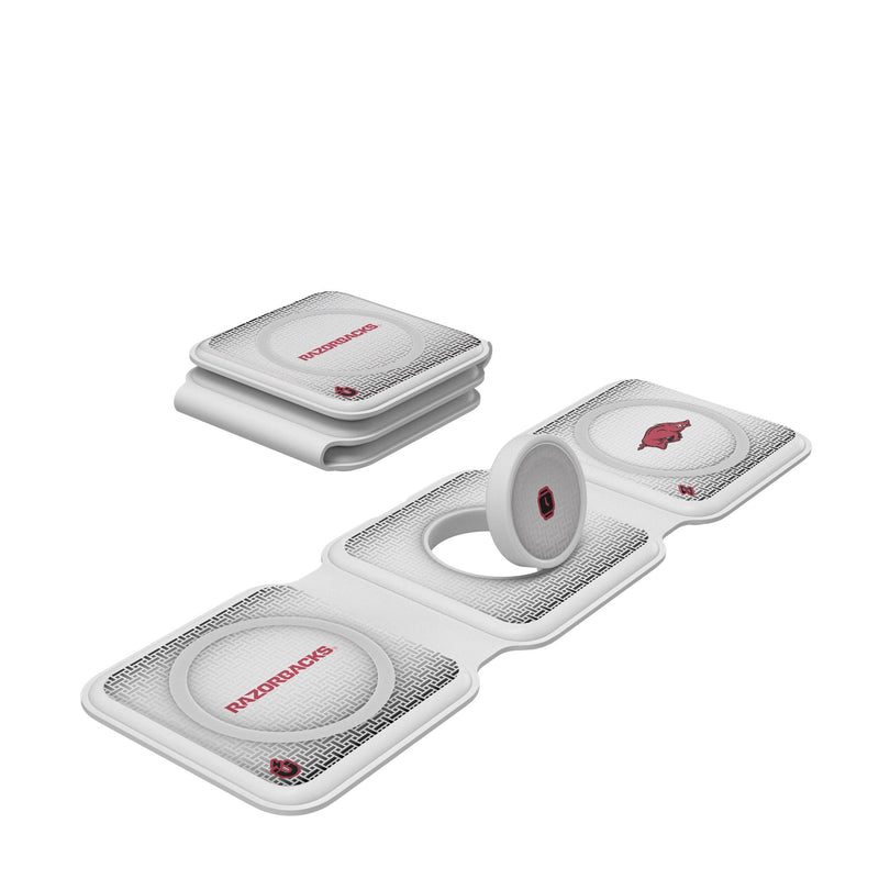 University of Arkansas Fayetteville Razorbacks Linen Foldable 3 in 1 Charger