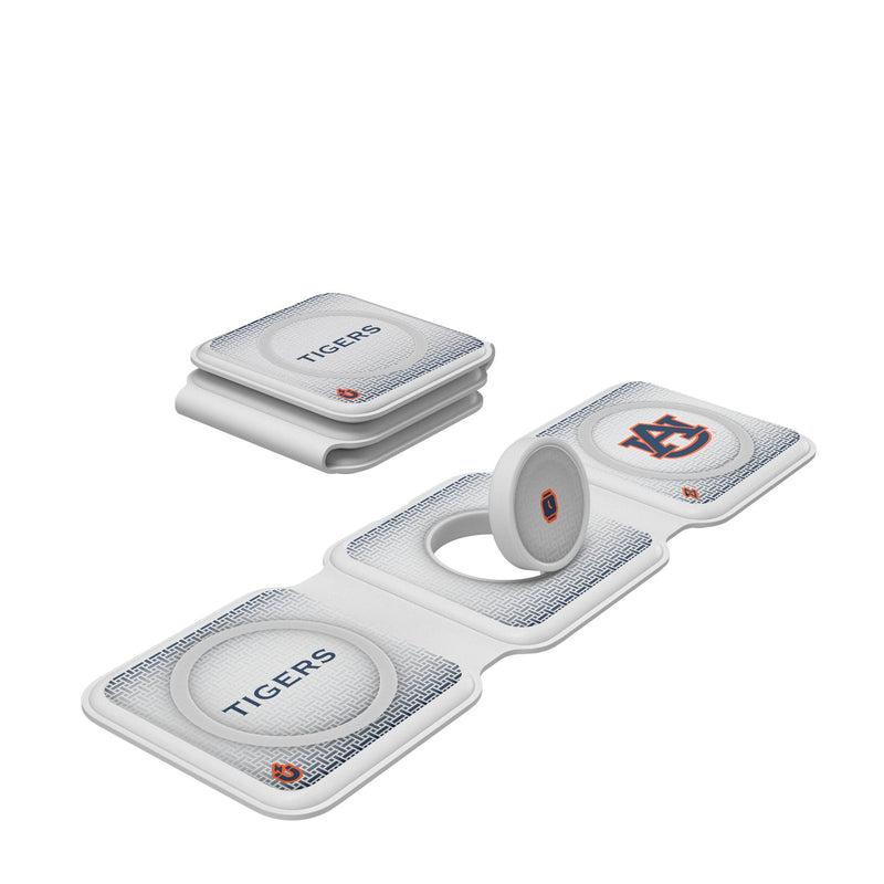 University of Auburn Tigers Linen Foldable 3 in 1 Charger