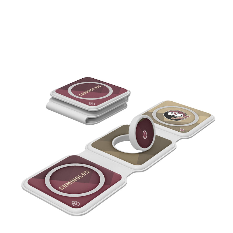 Florida State University Seminoles Color Block Foldable 3 in 1 Charger