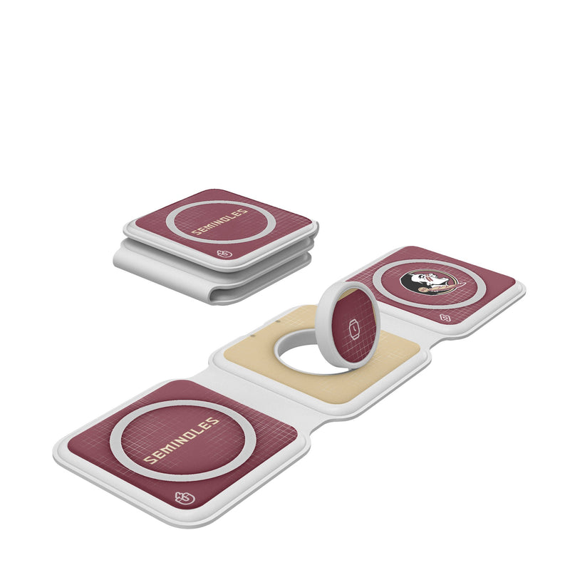 Florida State University Seminoles Hatch Foldable 3 in 1 Charger