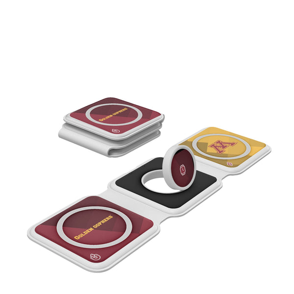 University of Minnesota Golden Gophers Color Block Foldable 3 in 1 Charger