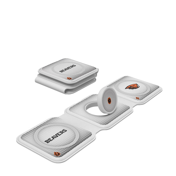 Oregon State University Beavers Linen Foldable 3 in 1 Charger