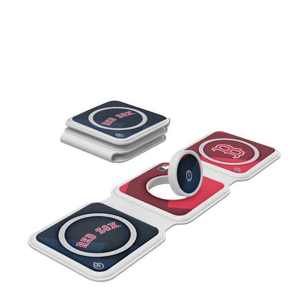 Boston Red Sox Color Block Foldable 3 in 1 Charger