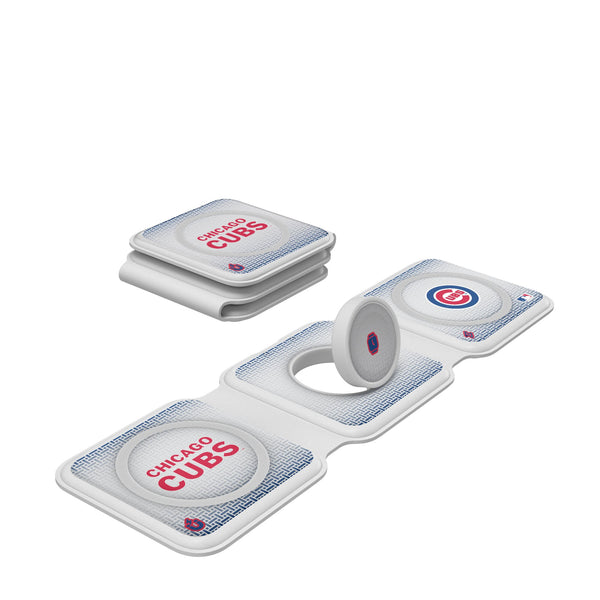 Chicago Cubs Linen Foldable 3 in 1 Charger