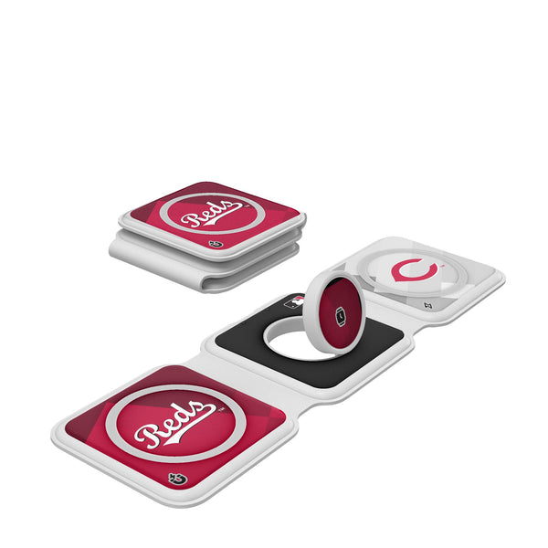 Cincinnati Reds Color Block Foldable 3 in 1 Charger