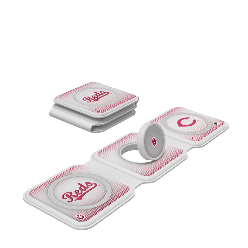 Cincinnati Reds Linen Foldable 3 in 1 Charger