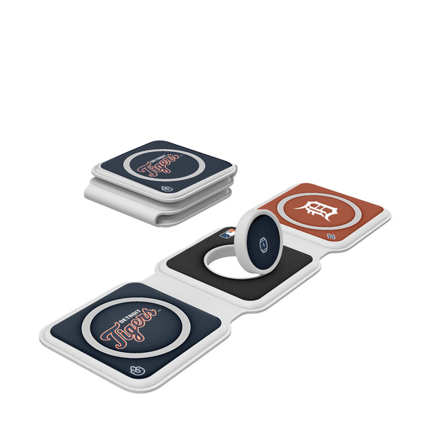 Detroit Tigers Color Block Foldable 3 in 1 Charger