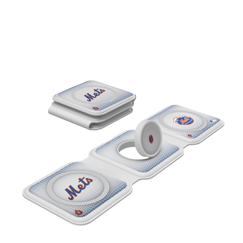 New York Mets Linen Foldable 3 in 1 Charger