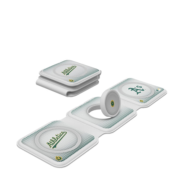 Oakland Athletics Linen Foldable 3 in 1 Charger