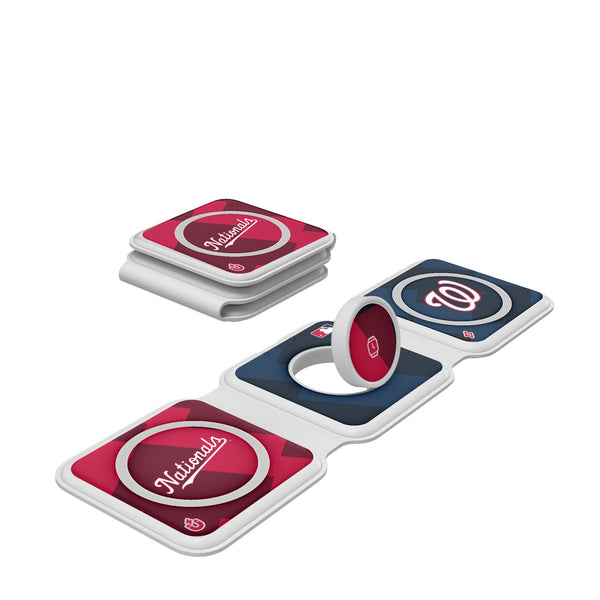 Washington Nationals Color Block Foldable 3 in 1 Charger