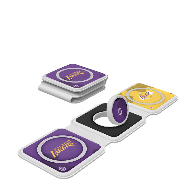 Los Angeles Lakers Color Block Foldable 3 in 1 Charger