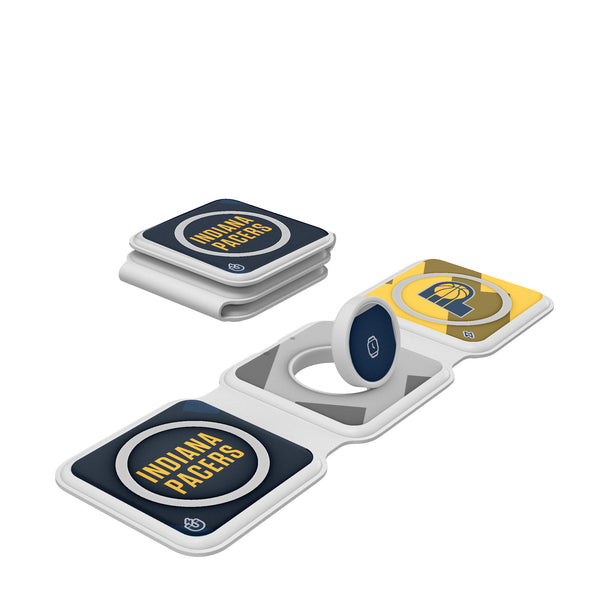 Indiana Pacers Color Block Foldable 3 in 1 Charger