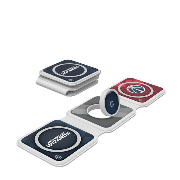 Washington Wizards Color Block Foldable 3 in 1 Charger