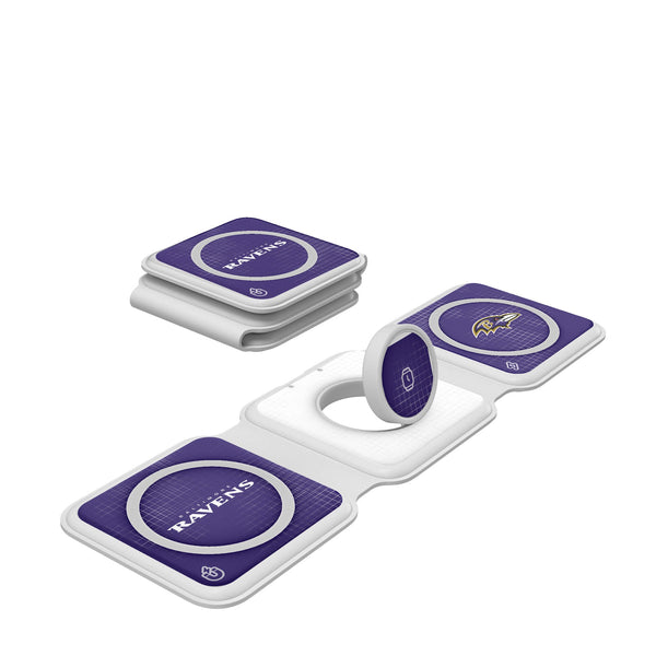 Baltimore Ravens Hatch Foldable 3 in 1 Charger