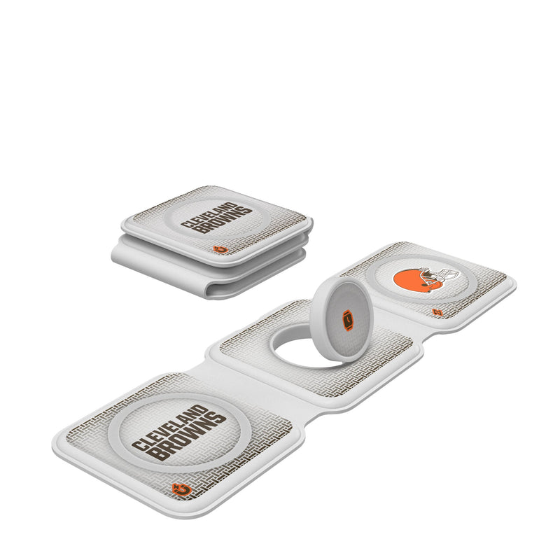 Cleveland Browns Linen Foldable 3 in 1 Charger