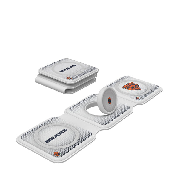 Chicago Bears Linen Foldable 3 in 1 Charger